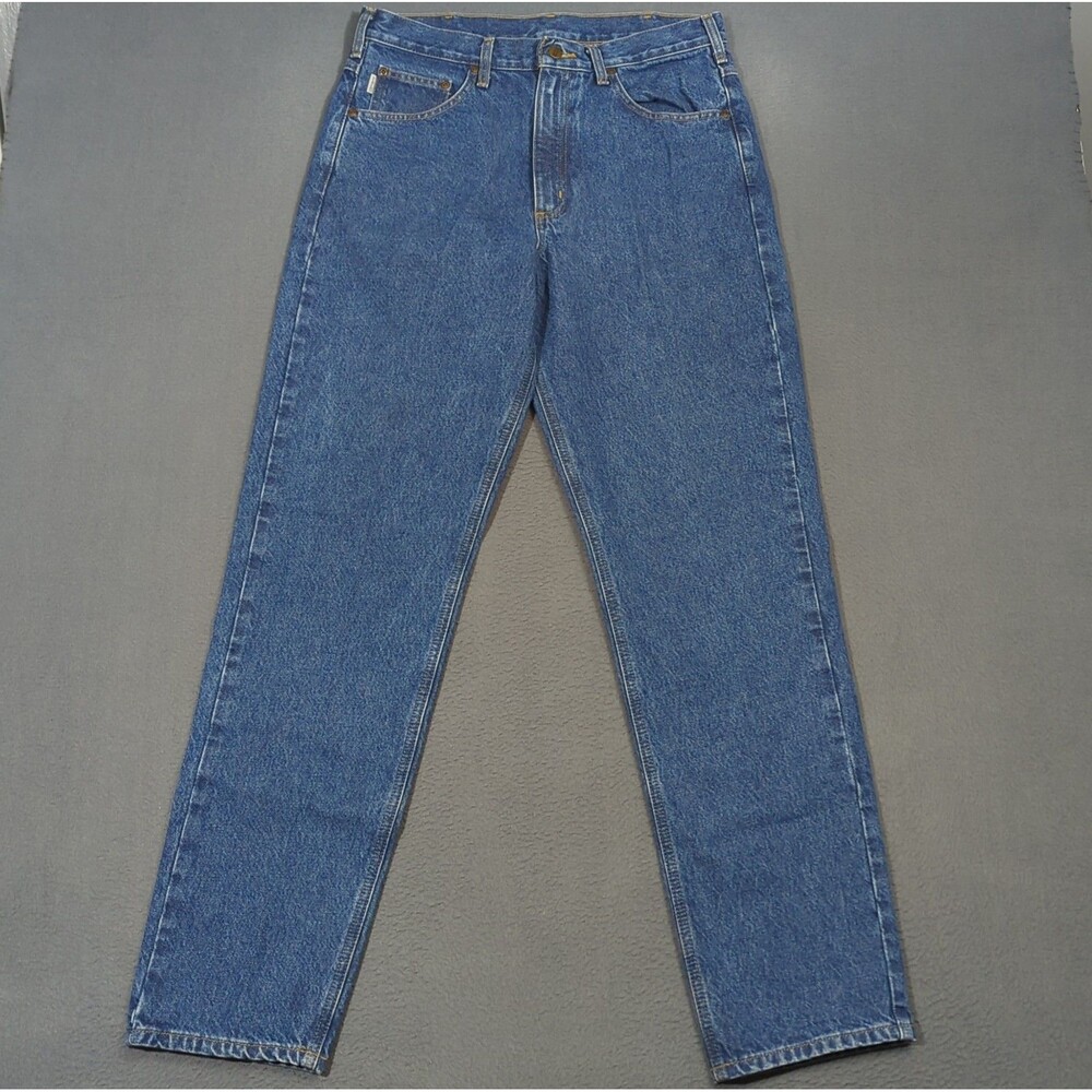 Carhartt Jeans Men's 33x34 Blue B17 DST Relaxed Fit Denim